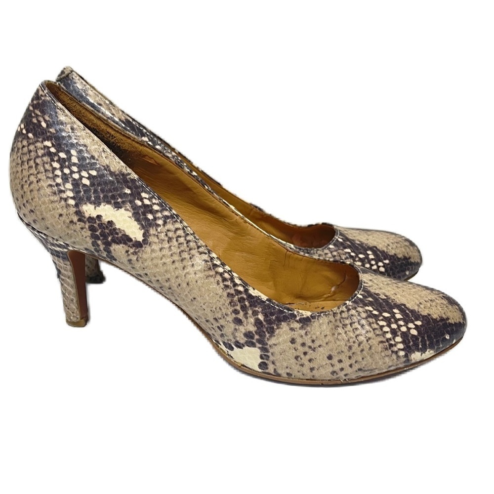 Nine West women’s size 7 animal print high heel point toe shoe that girl date nt